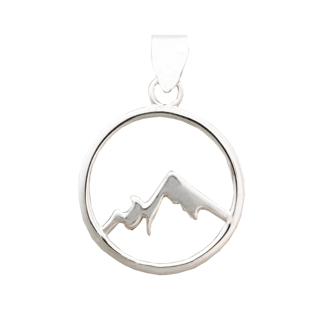 66166 pendant mountain w/bail 20mm rd