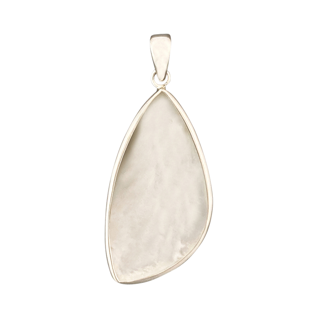 27172-Close-Out Sterling Silver, ear stud moon w/CZ's & white opal- Rhodium Plated