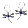 82502 earring dragonfly Blue Sapphire 4 mm