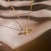 95002 necklace  bee on cable chain 16"+2" ext  - 18K GP .925 - Thumbnail Image 2