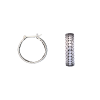 22237earring Bali hoop w/ dots