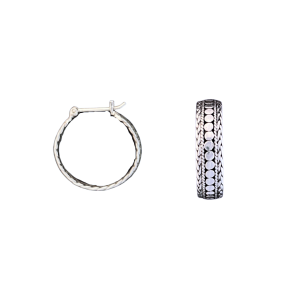 22237<br>earring Bali hoop w/ dots