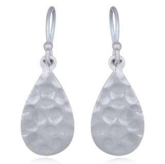 22652earring hammered drop