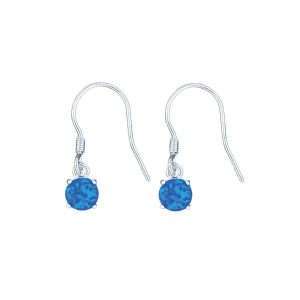 23585-bl<br>earring opal 5mm on ear wire
