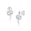27115ear stud coiled snake  .925 RP