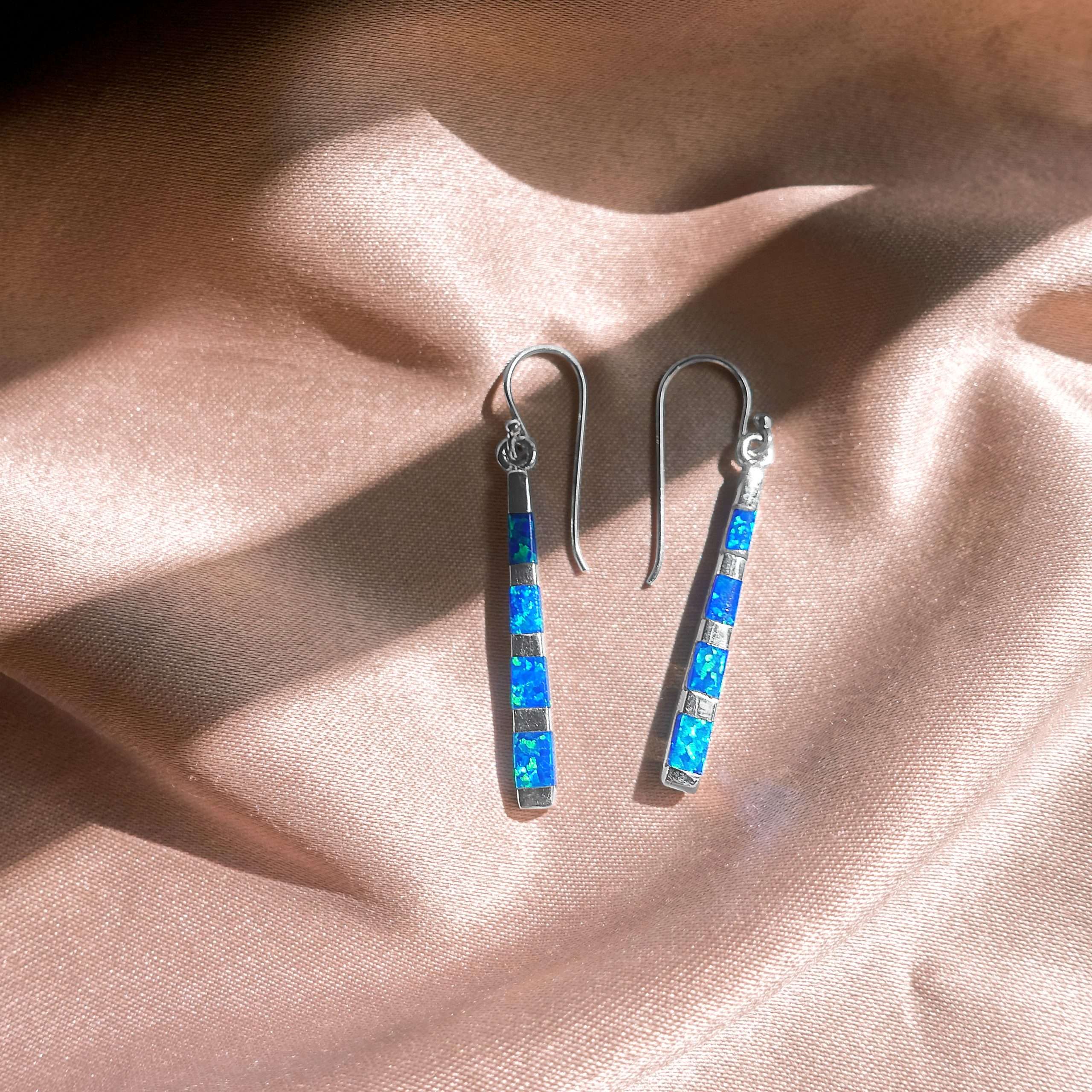 23589-bl<br>earring striped Opal - Image 2