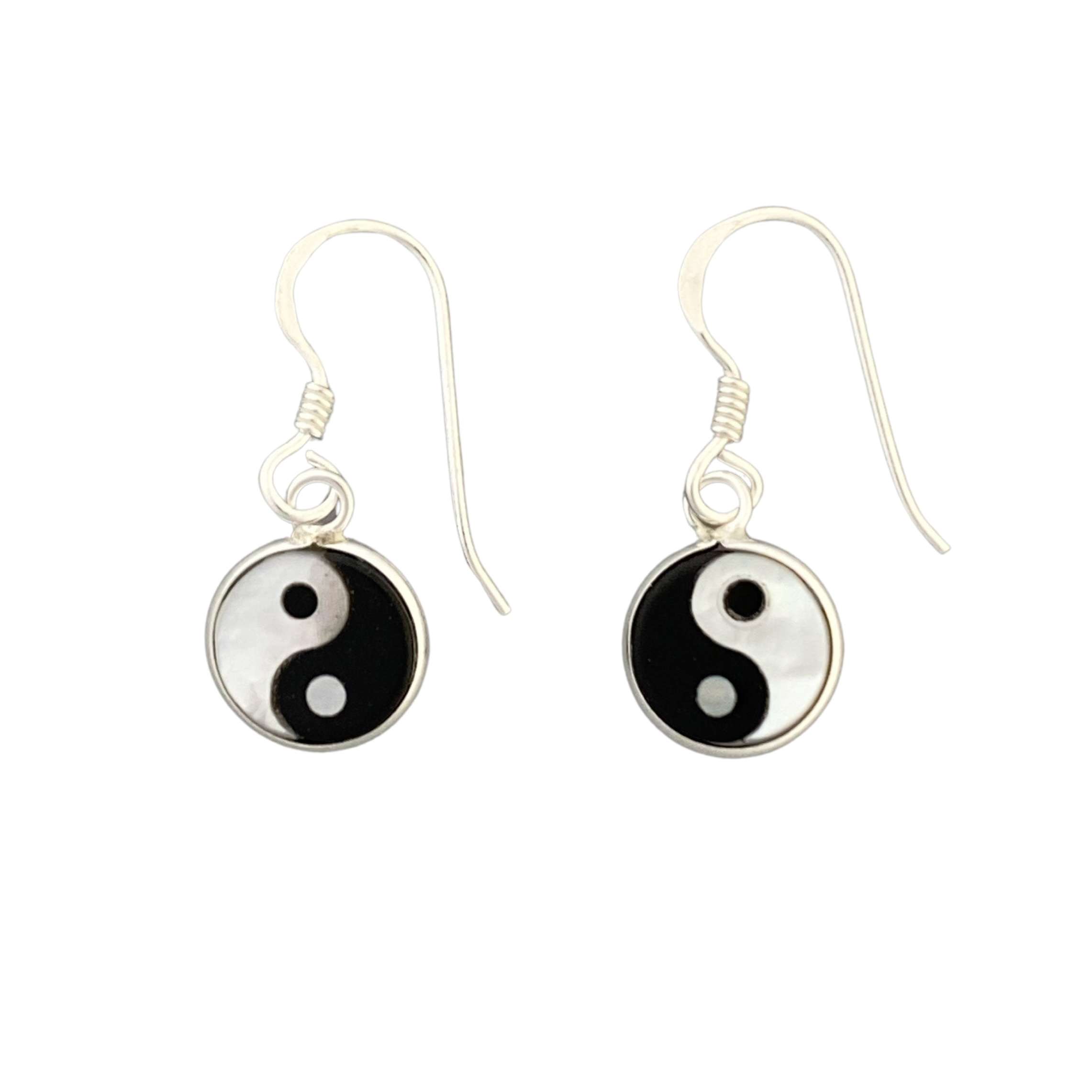Close-Out-23685 <br> earring 8 mm ying & yang - Image 1