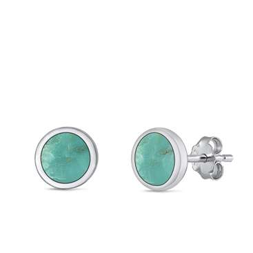 26193 <br> ear stud 5mm genuine TQ - Image 1