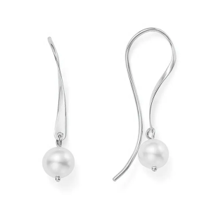 Close-Out-27242 <br> earring shell pearl drop Sterling Silver RP