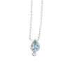 Close-Out-50196 <br> necklace 5x7mm pear shape bezel set w/ 1.5mm rd White Topaz 16" + 2" ext. - Thumbnail Image 4