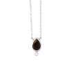 Close-Out-50196 <br> necklace 5x7mm pear shape bezel set w/ 1.5mm rd White Topaz 16" + 2" ext. - Thumbnail Image 5