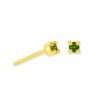 92184 <br> ear stud 4mm rd CZ birthstone .925 Gold Plated - Thumbnail Image 12