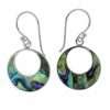 23964 <br> earring half filled disc abalone - Thumbnail Image 2
