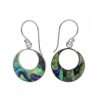 23964 <br> earring half filled disc abalone - Thumbnail Image 1