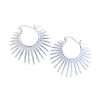 26168 earring geometric retro sunlight Sterling Silver - Thumbnail Image 1