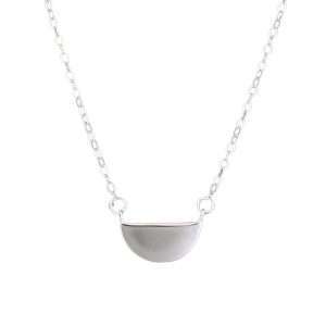 Close-Out-57235 <br> necklace half moon round 16"+2+" ext RP