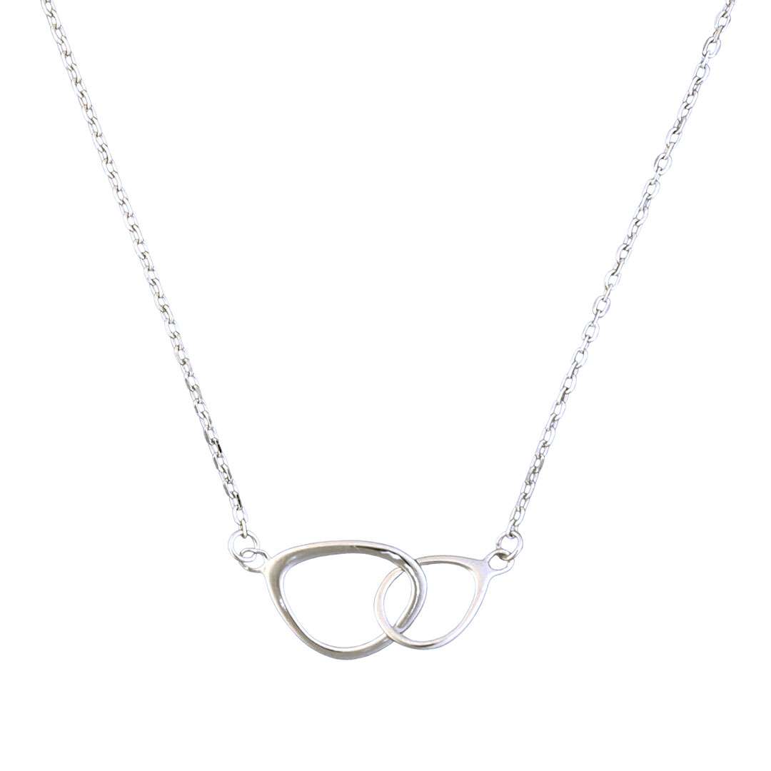 57237 <br> necklace interlocking links 16"+2+ ext RP - Image 1