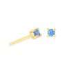 92184 <br> ear stud 4mm rd CZ birthstone .925 Gold Plated - Thumbnail Image 16