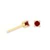 92184 <br> ear stud 4mm rd CZ birthstone .925 Gold Plated - Thumbnail Image 11