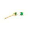 92184 <br> ear stud 4mm rd CZ birthstone .925 Gold Plated - Thumbnail Image 8