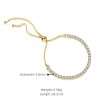 Close-Out-94988 <br> bracelet square 3mm CZ tennis bracelet .925 Gold Plated - Thumbnail Image 2
