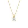 95184 <br> necklace 5mm round birthstone 16"+2" ext .925 Gold Plated - Thumbnail Image 7
