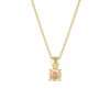 95184 <br> necklace 5mm round birthstone 16"+2" ext .925 Gold Plated - Thumbnail Image 15