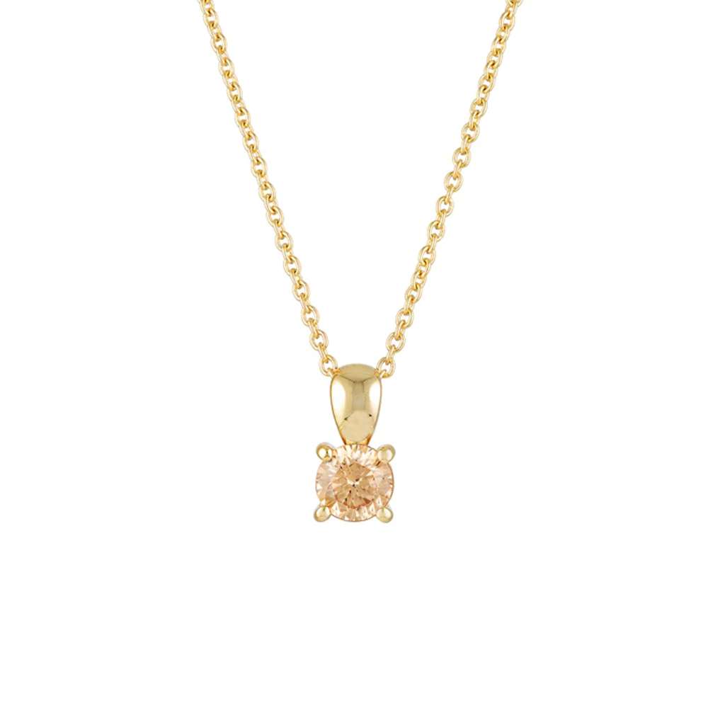 95184 <br> necklace 5mm round birthstone 16"+2" ext .925 Gold Plated - Image 15