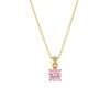 95184 <br> necklace 5mm round birthstone 16"+2" ext .925 Gold Plated - Thumbnail Image 14
