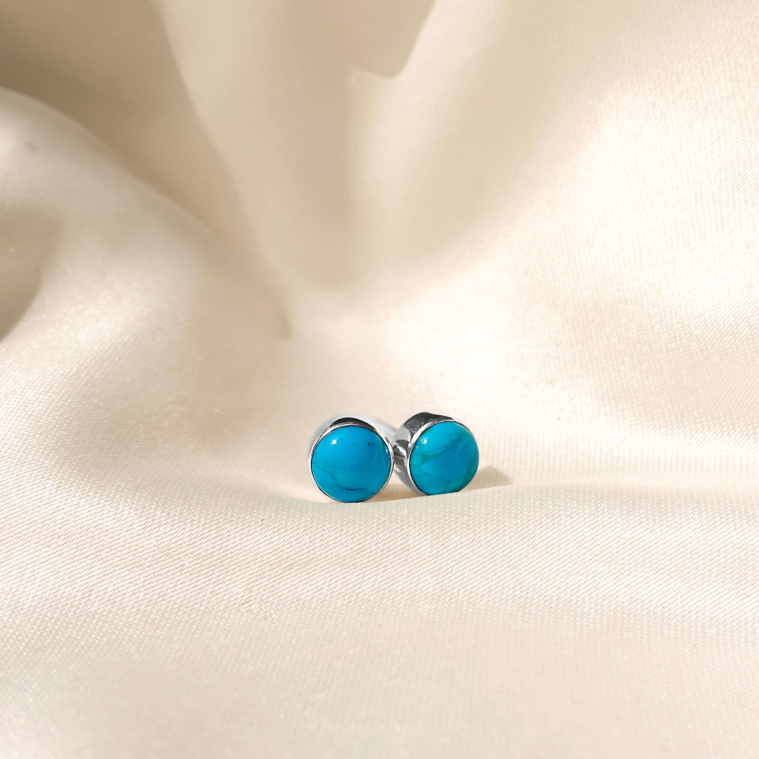 Luna Earstud Turquoise - 82802 - Image 2