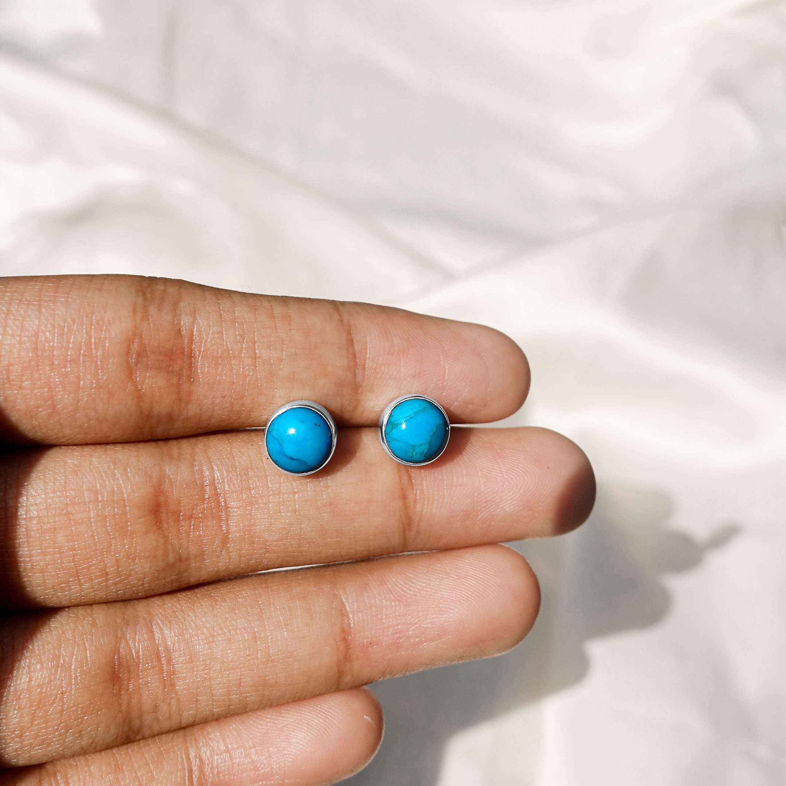 Luna Earstud Turquoise - 82802 - Image 3