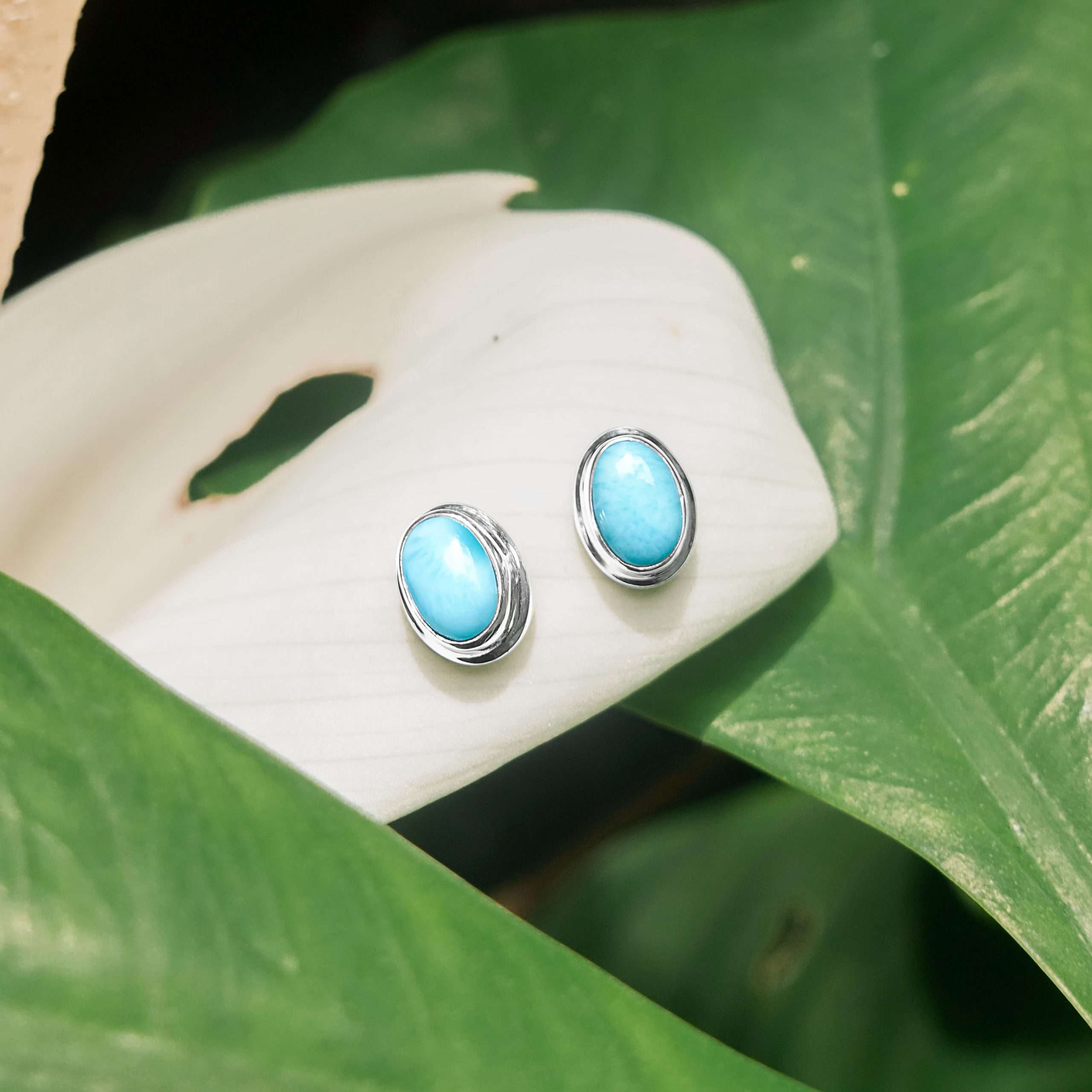 Luna Earstud Larimar - 82414 - Image 2