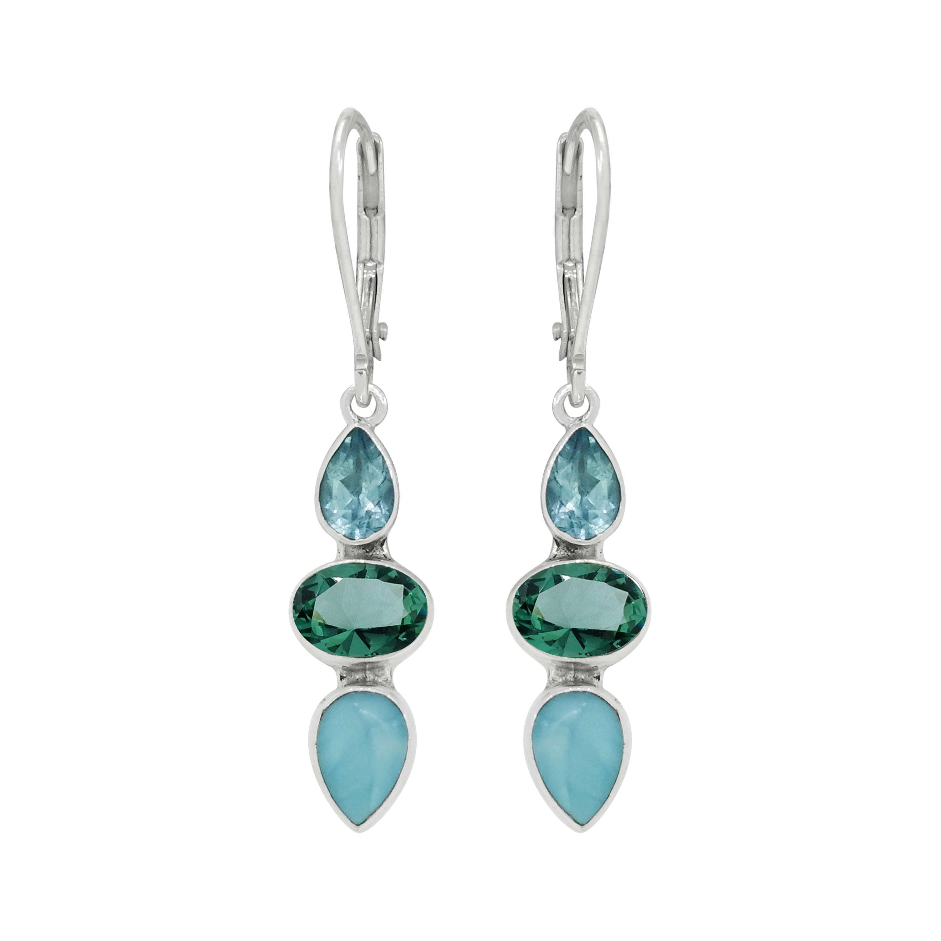 Luna Earring Larimar - 82736 - Image 1