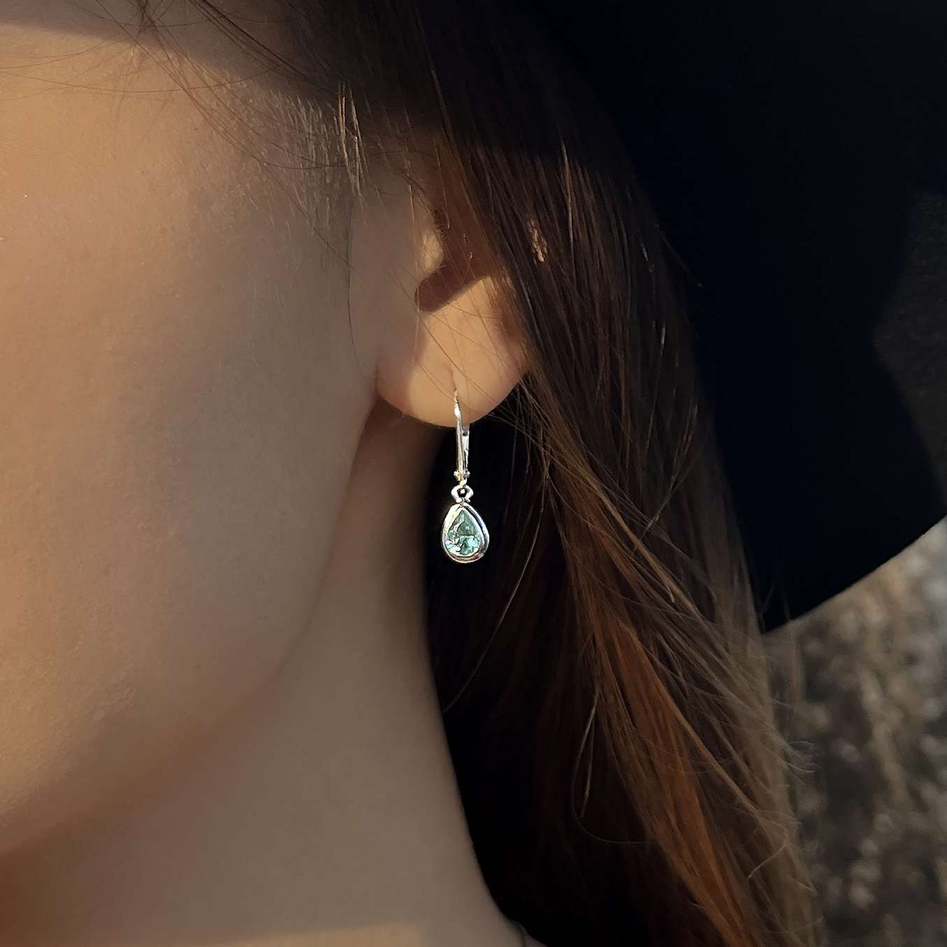 Luna Earring Gemstone - 82701 - Image 2