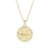 95140 <br> necklace zodiac symbol w/ CZ's  16"+2"ext  .925 Gold Plated - Thumbnail Image 8