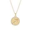 95140 <br> necklace zodiac symbol w/ CZ's  16"+2"ext  .925 Gold Plated - Thumbnail Image 1