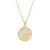 95140 <br> necklace zodiac symbol w/ CZ's  16"+2"ext  .925 Gold Plated - Thumbnail Image 11