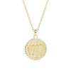 95140 <br> necklace zodiac symbol w/ CZ's  16"+2"ext  .925 Gold Plated - Thumbnail Image 12