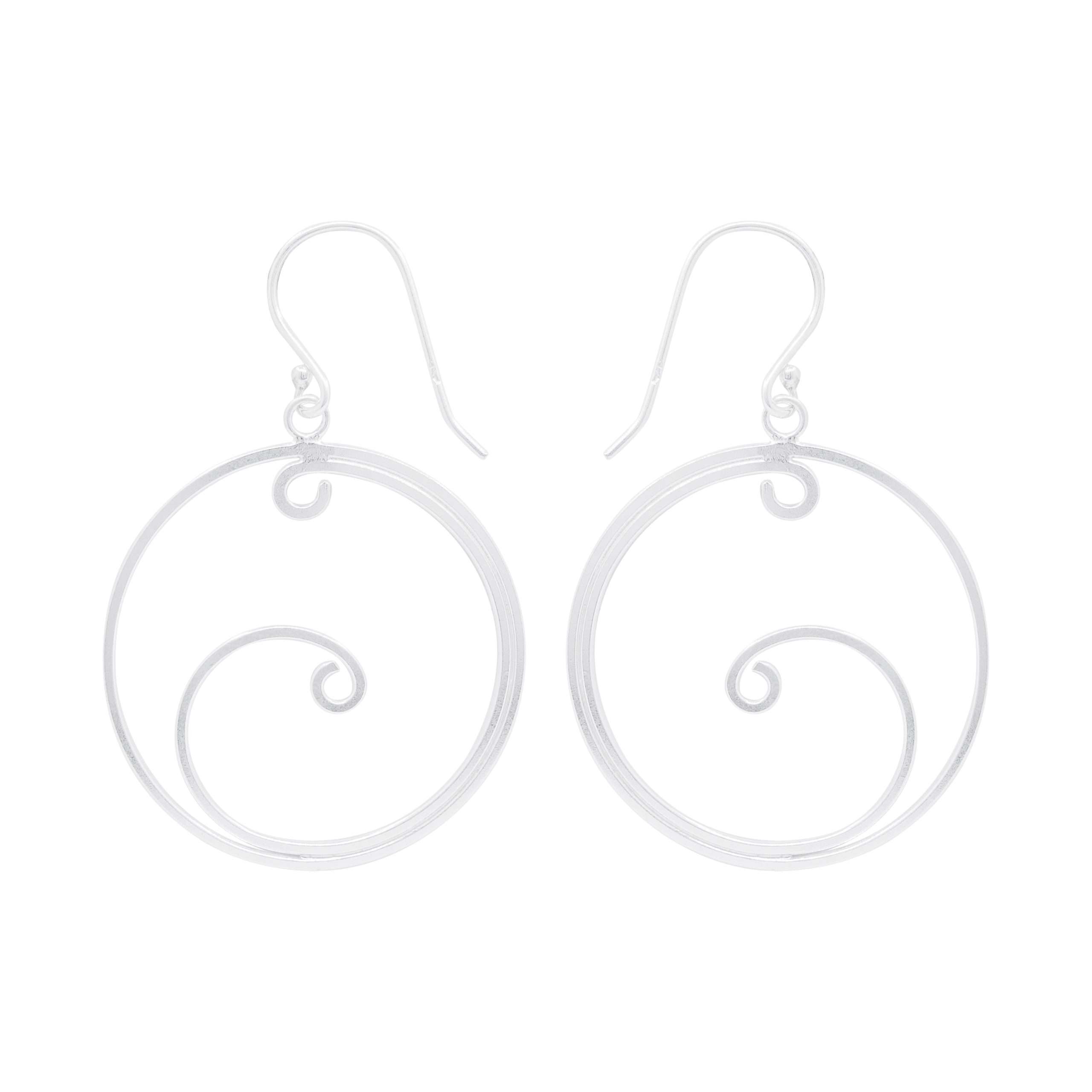 Close-Out-23868<br>earring swirl in circle - Image 1