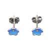 23146 <br> RP ear stud enamel flower 3 pairs - white, pink, blue - Thumbnail Image 10