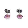 23146 <br> RP ear stud enamel flower 3 pairs - white, pink, blue - Thumbnail Image 7
