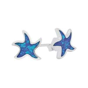 23513-bl<br>ear stud Opal starfish