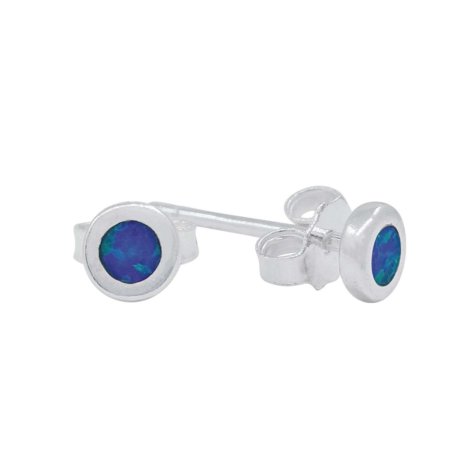 23573<br>ear stud Opal Inlay sm - Image 1