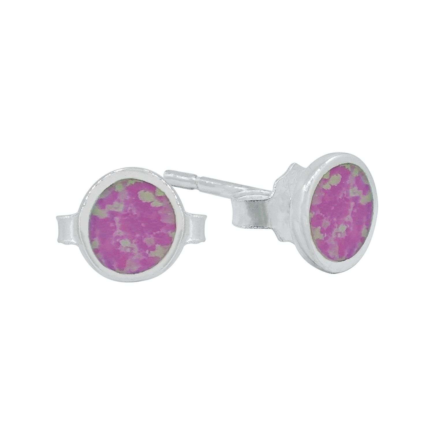 23575<br>ear stud Opal Inlay med - Image 1
