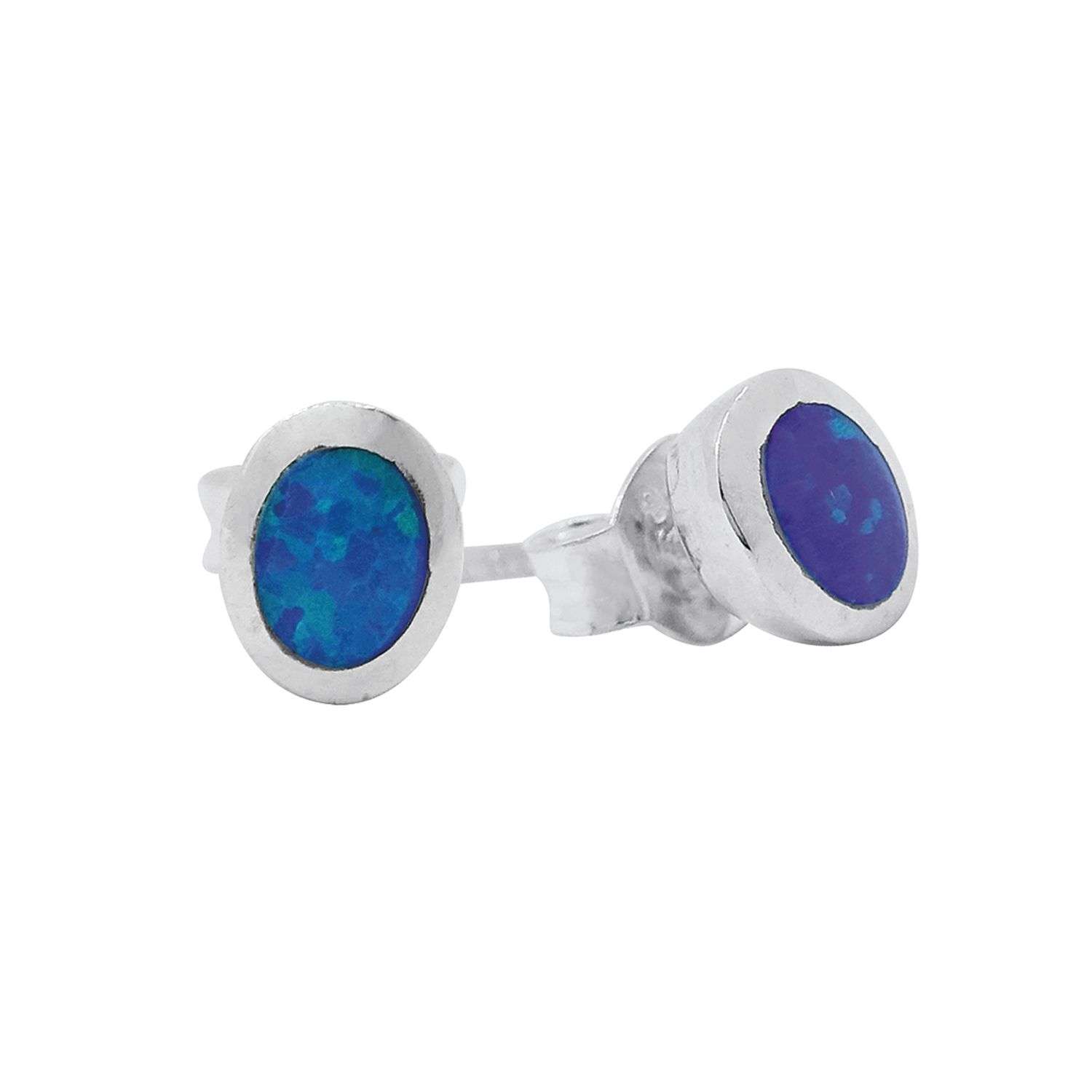 Close-Out-23586-bl<br>ear stud oval Opal - Image 1