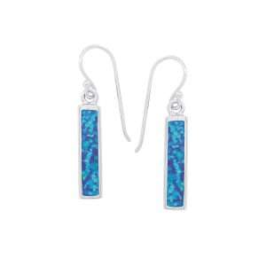 23588-bl<br>earring rectangle Opal
