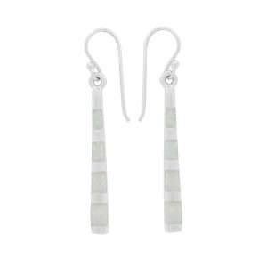 23589-wt<br>earring striped Opal