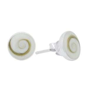 25612<br>ear stud Shiva shell sm rd