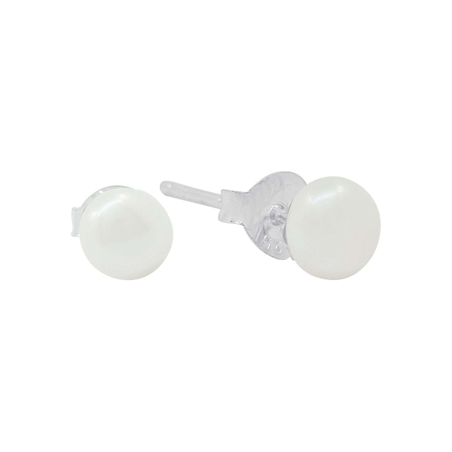 26302<br>ear stud freshwater pearl 5mm - Image 1