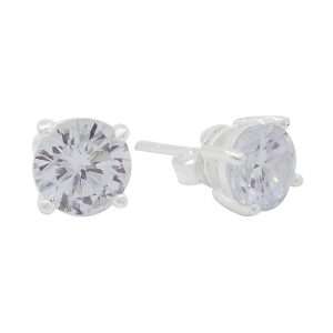 26306<br>ear stud CZ 6mm round